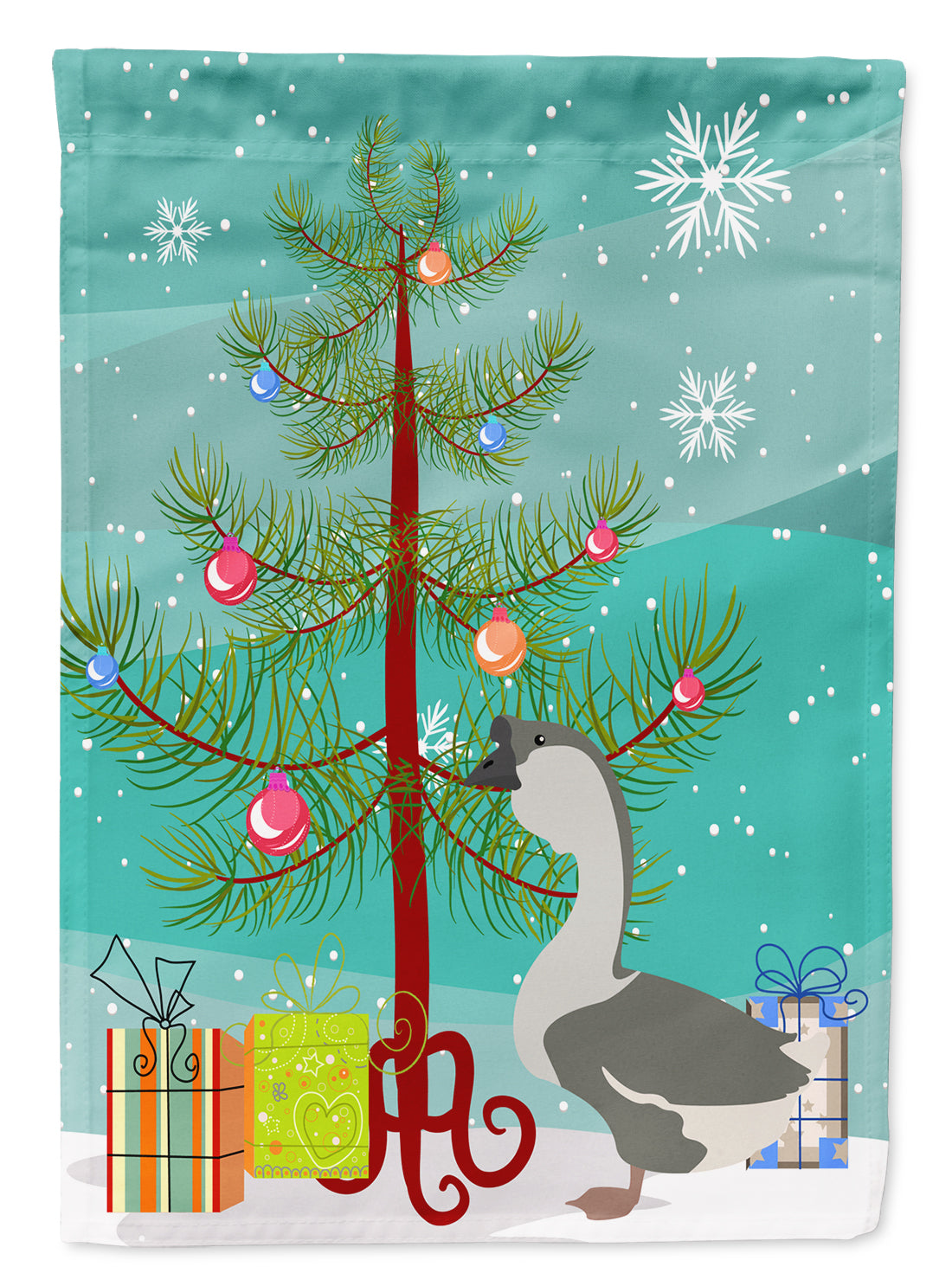 African Goose Christmas Flag Garden Size BB9266GF  the-store.com.