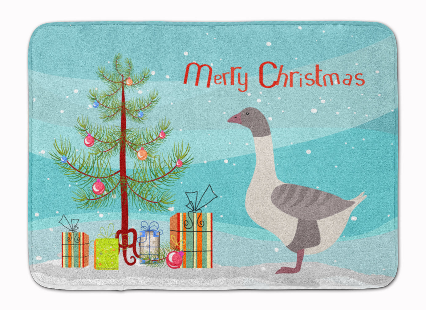 Buff Grey Back Goose Christmas Machine Washable Memory Foam Mat BB9268RUG - the-store.com