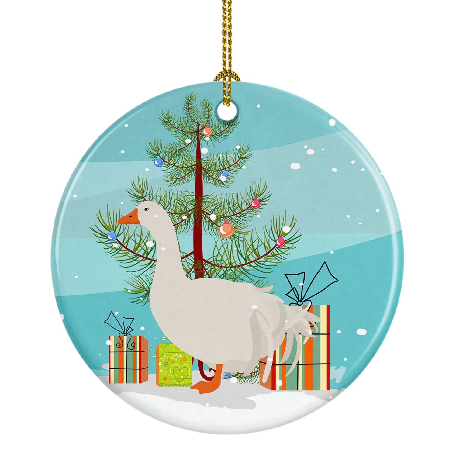 Sebastopol Goose Christmas Ceramic Ornament BB9269CO1 - the-store.com