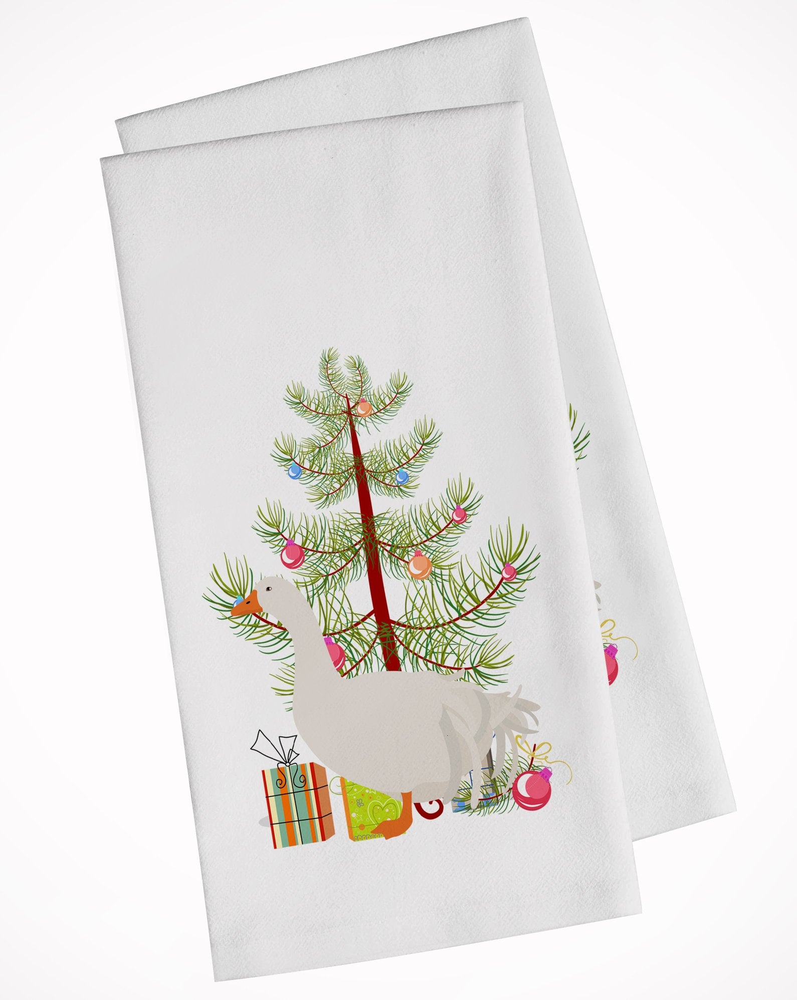 Sebastopol Goose Christmas White Kitchen Towel Set of 2 BB9269WTKT by Caroline's Treasures