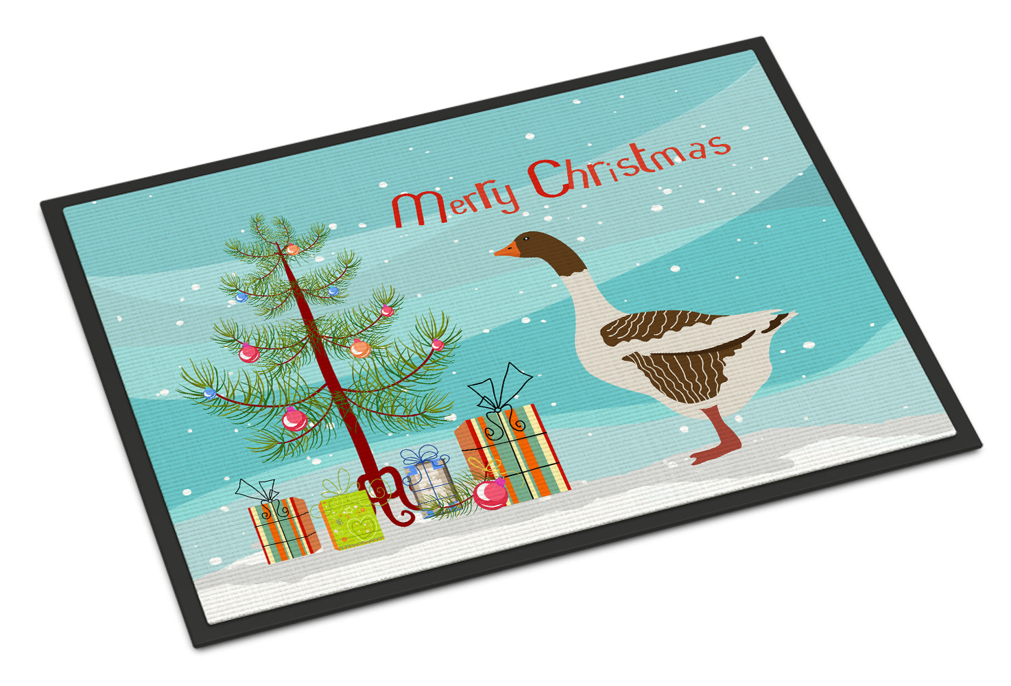 Pomeranian Rogener Goose Christmas Indoor or Outdoor Mat 18x27 BB9270MAT - the-store.com