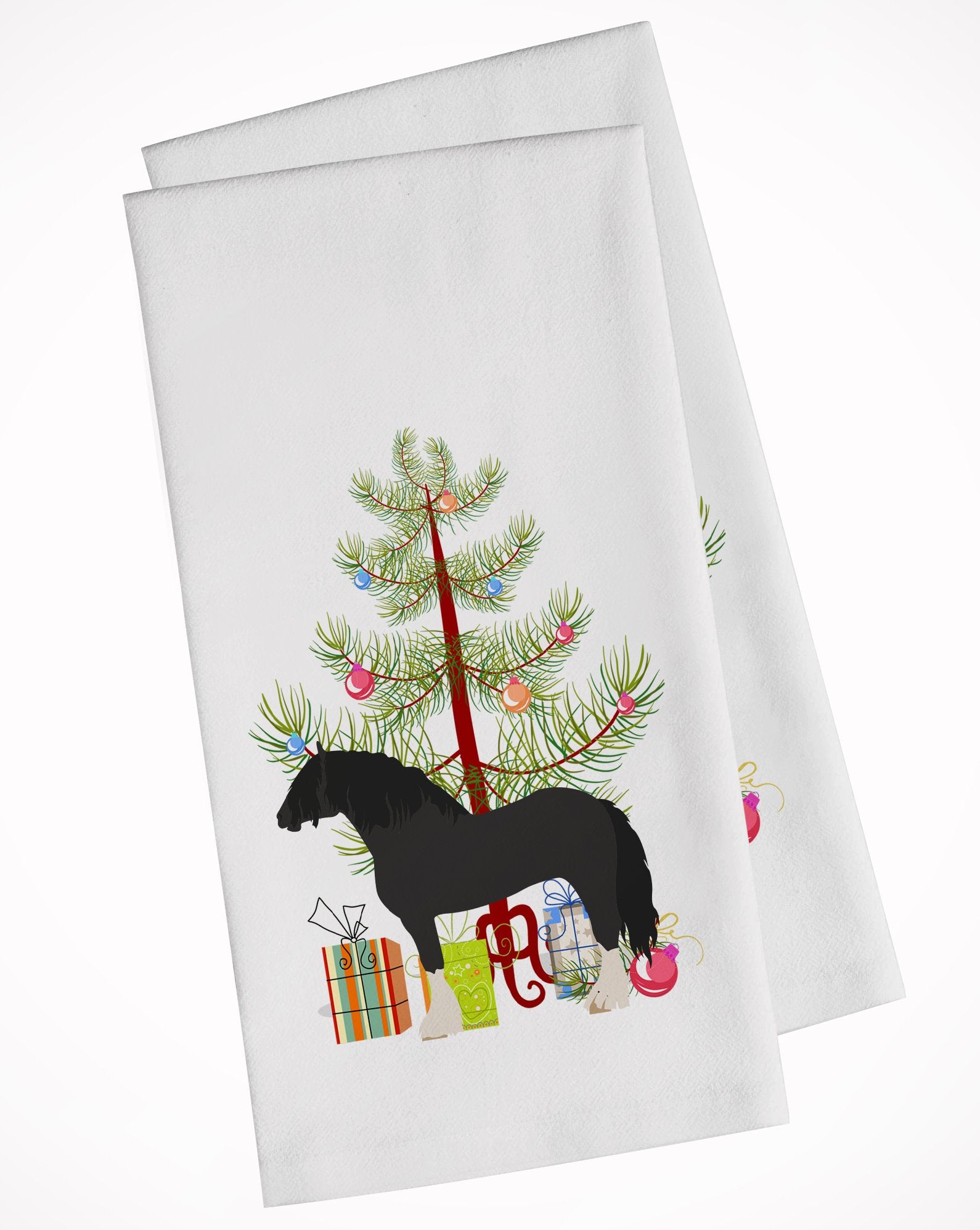 Pomeranian Rogener Goose Christmas White Kitchen Towel Set of 2 BB9271WTKT by Caroline's Treasures