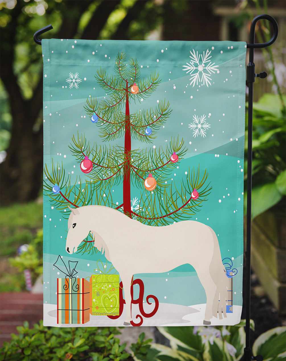 Paso Fino Horse Christmas Flag Garden Size BB9272GF  the-store.com.