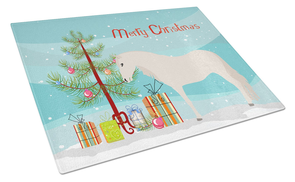 Paso Fino Horse Christmas Glass Cutting Board Large BB9272LCB by Caroline&#39;s Treasures