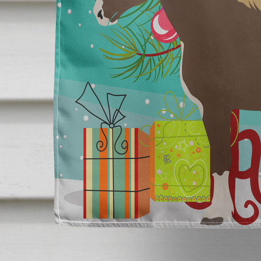 Percheron Horse Christmas Flag Canvas House Size BB9273CHF  the-store.com.