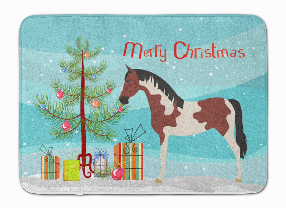 Pinto Horse Christmas Machine Washable Memory Foam Mat BB9274RUG - the-store.com