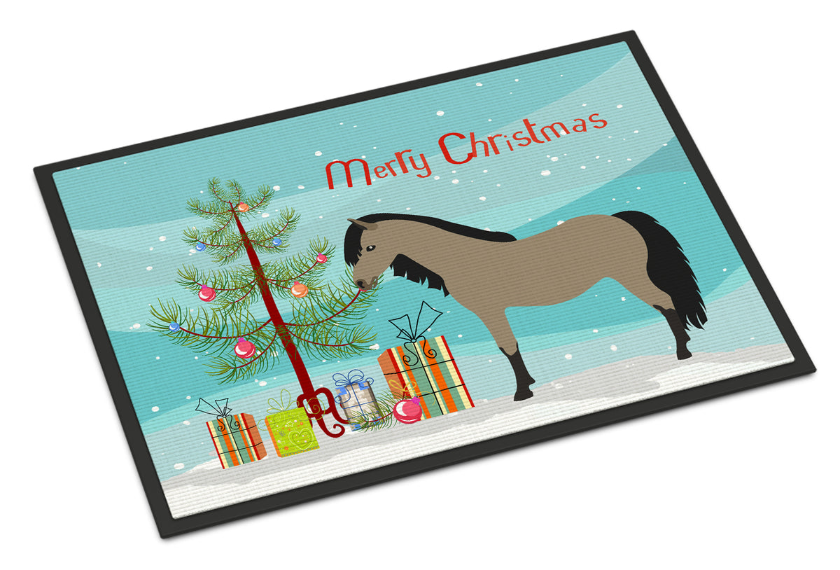 Welsh Pony Horse Christmas Indoor or Outdoor Mat 18x27 BB9277MAT - the-store.com