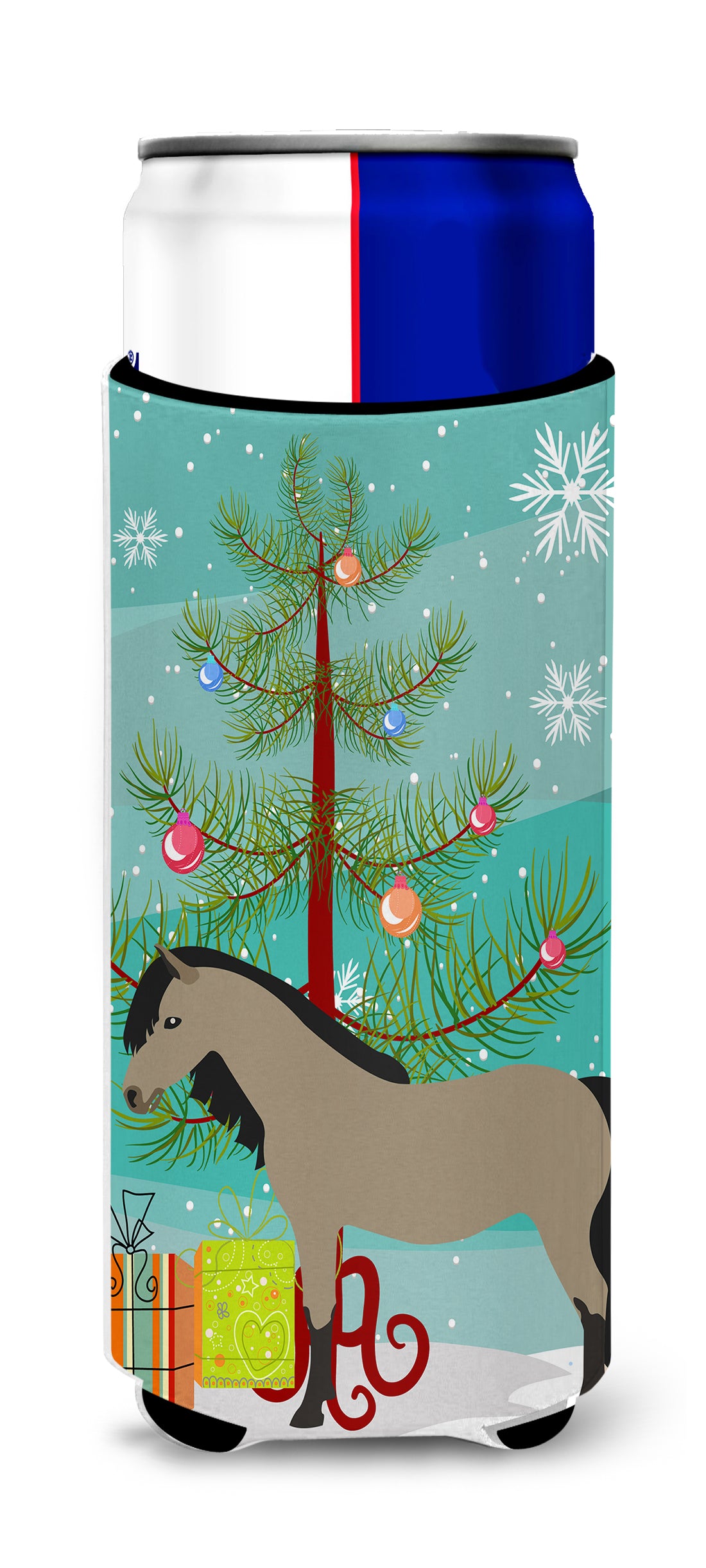 Welsh Pony Horse Christmas  Ultra Hugger for slim cans BB9277MUK  the-store.com.