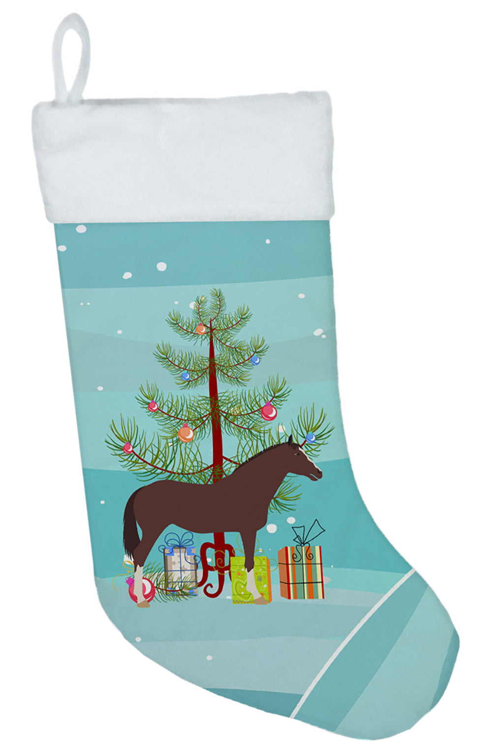 English Thoroughbred Horse Christmas Christmas Stocking BB9280CS  the-store.com.