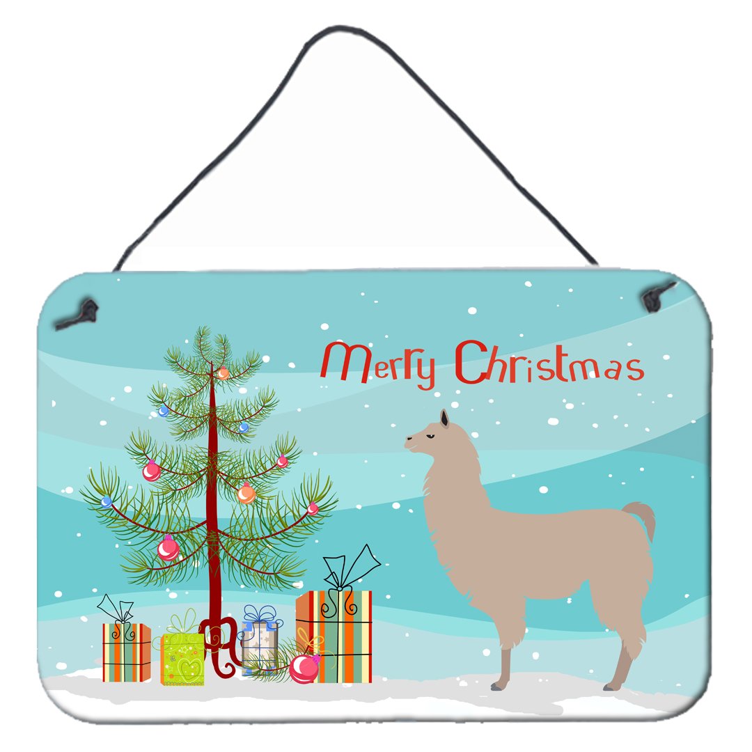 Llama Christmas Wall or Door Hanging Prints BB9283DS812 by Caroline's Treasures