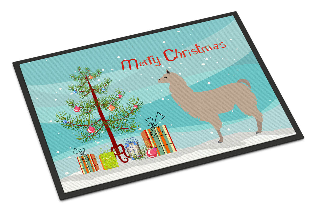 Llama Christmas Indoor or Outdoor Mat 18x27 BB9283MAT - the-store.com