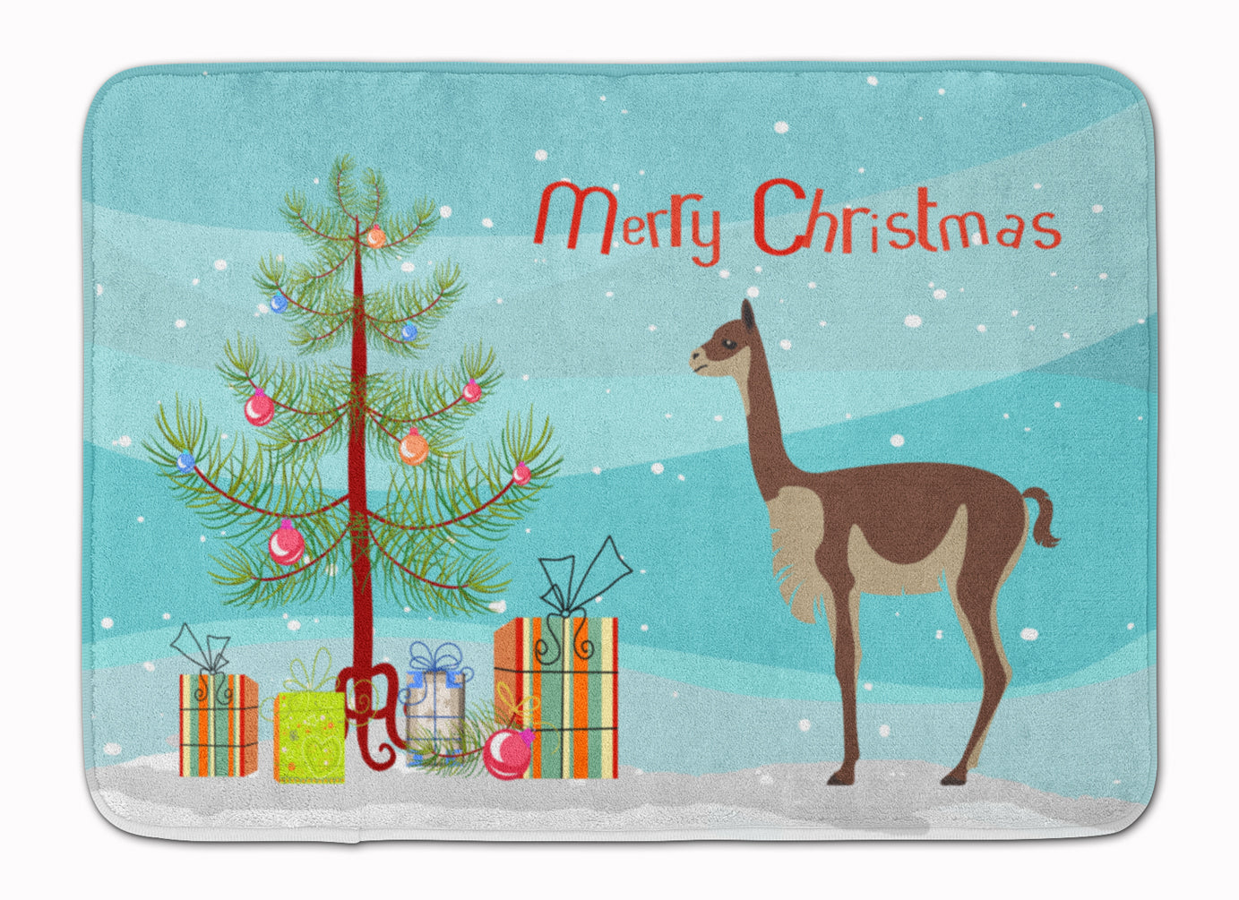 Vicugna or Vicuna Christmas Machine Washable Memory Foam Mat BB9284RUG - the-store.com