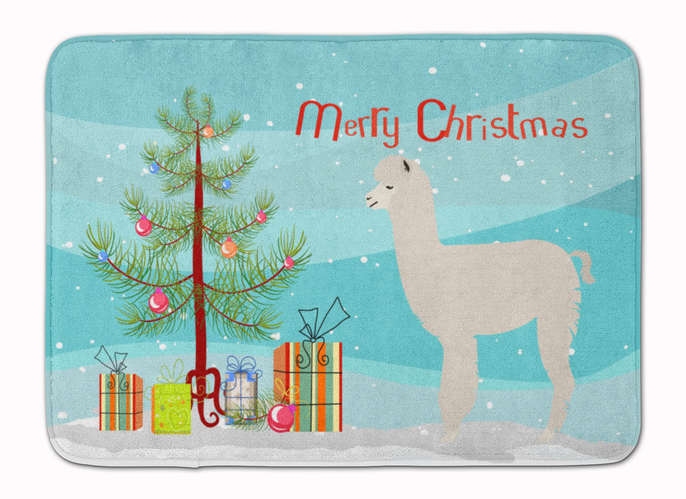 Alpaca Christmas Machine Washable Memory Foam Mat BB9286RUG - the-store.com