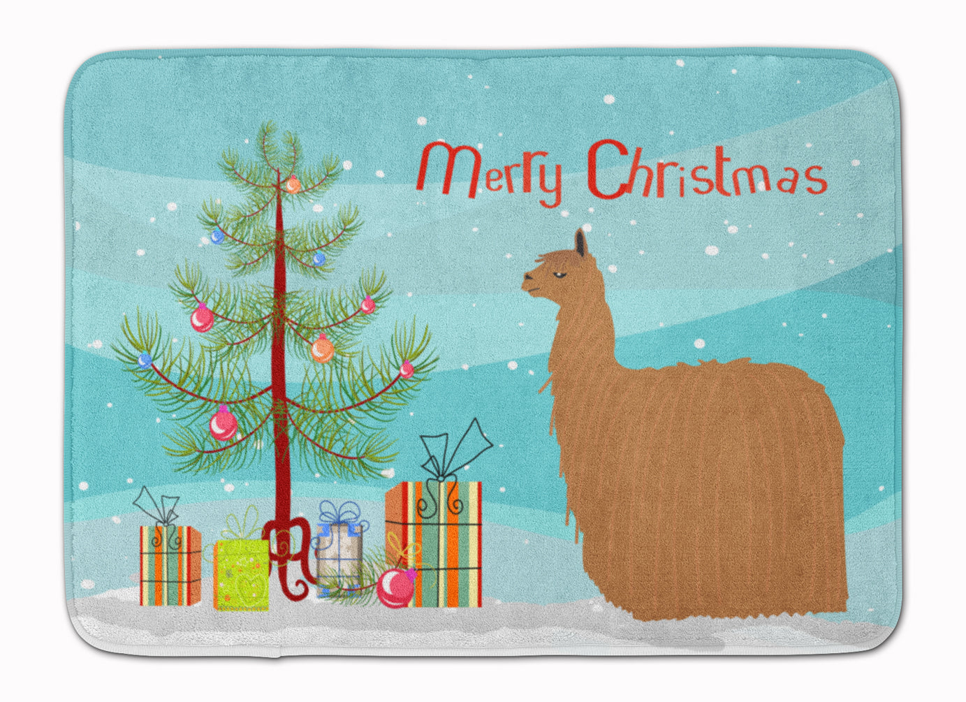 Alpaca Suri Christmas Machine Washable Memory Foam Mat BB9287RUG - the-store.com