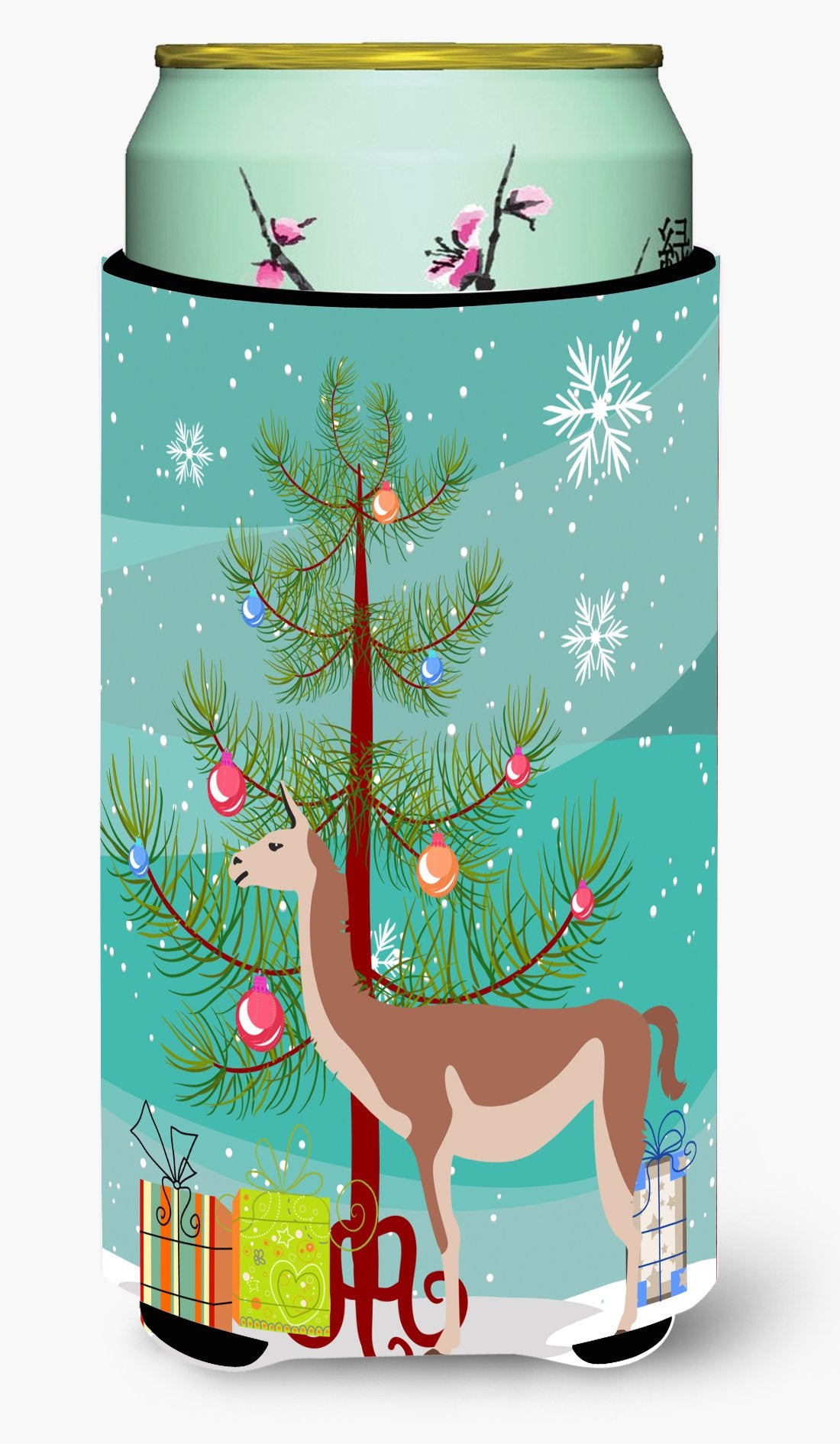 Guanaco Christmas Tall Boy Beverage Insulator Hugger BB9288TBC by Caroline's Treasures