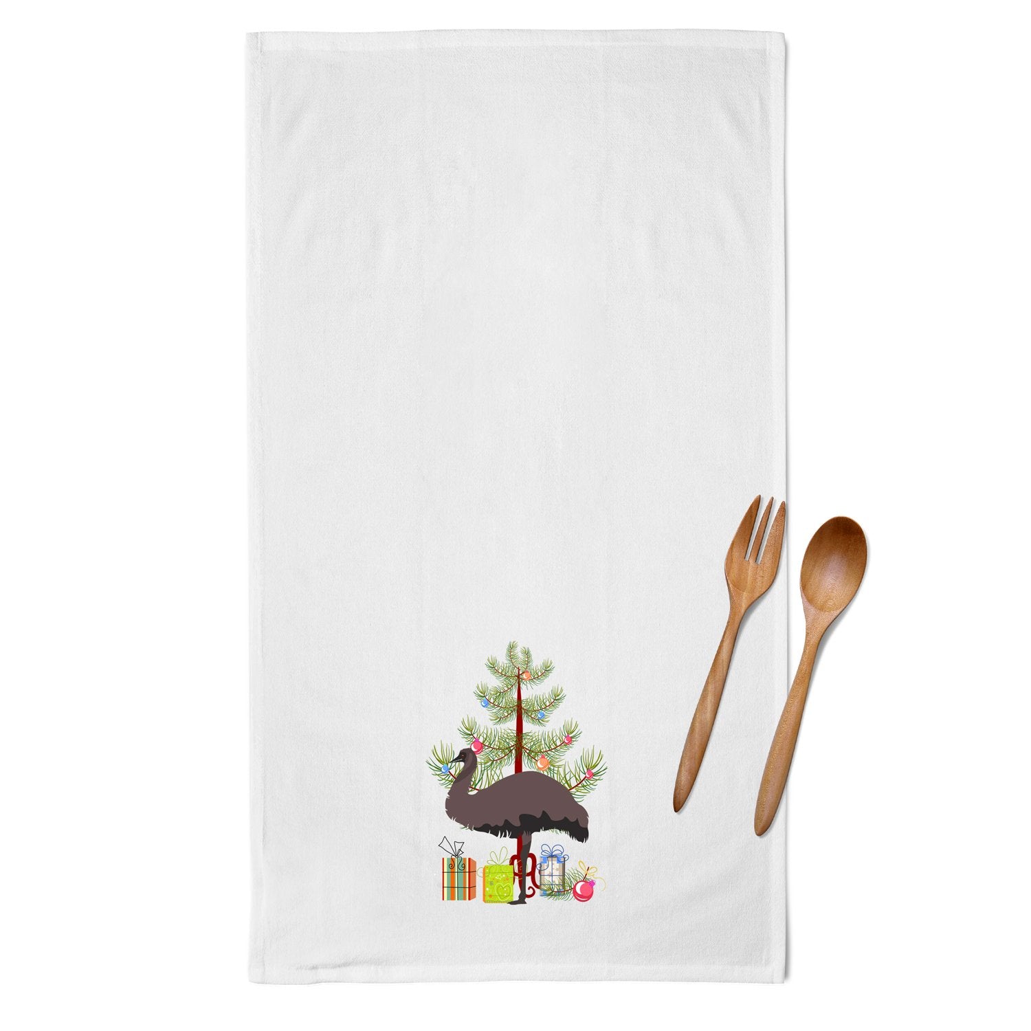 Emu Christmas White Kitchen Towel Set of 2 BB9289WTKT by Caroline's Treasures