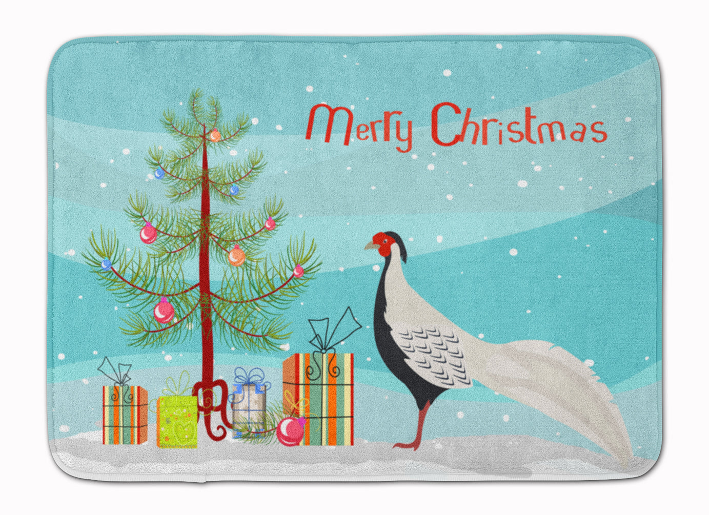 Silver Pheasant Christmas Machine Washable Memory Foam Mat BB9296RUG - the-store.com