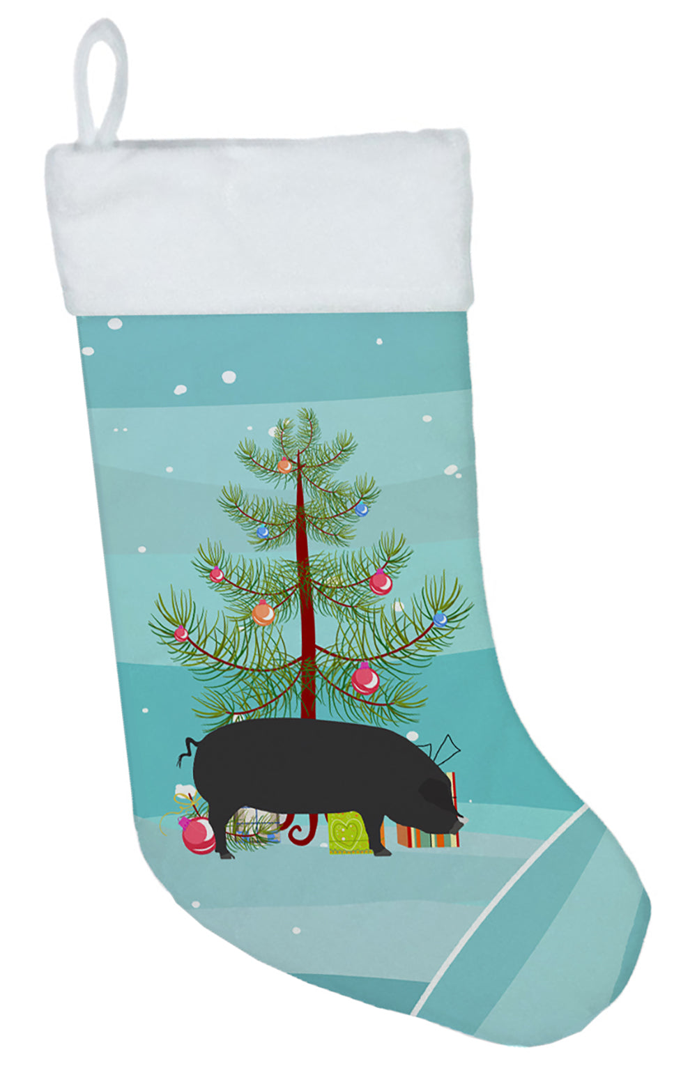 Devon Large Black Pig Christmas Christmas Stocking BB9298CS  the-store.com.