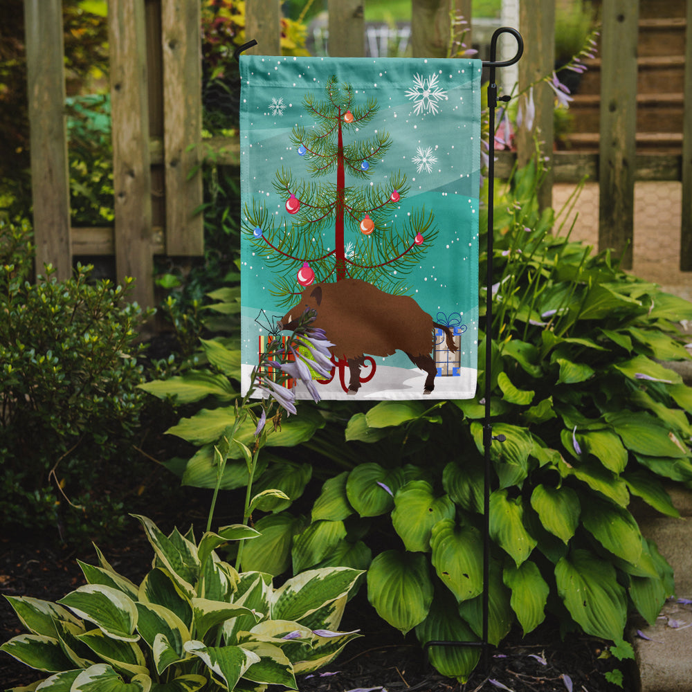 Wild Boar Pig Christmas Flag Garden Size BB9303GF  the-store.com.