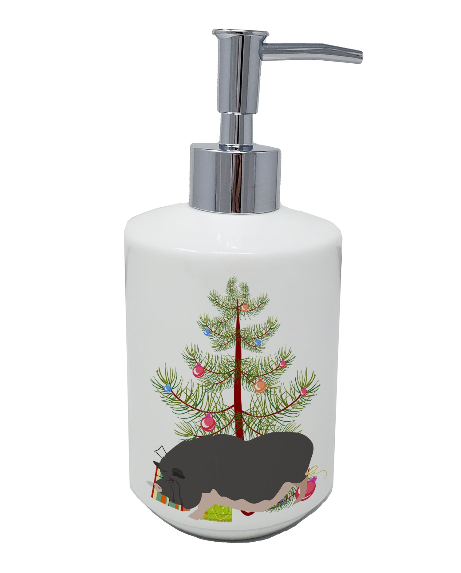 Buy this Vietnamese Pot-Bellied Pig Christmas Ceramic Soap Dispenser