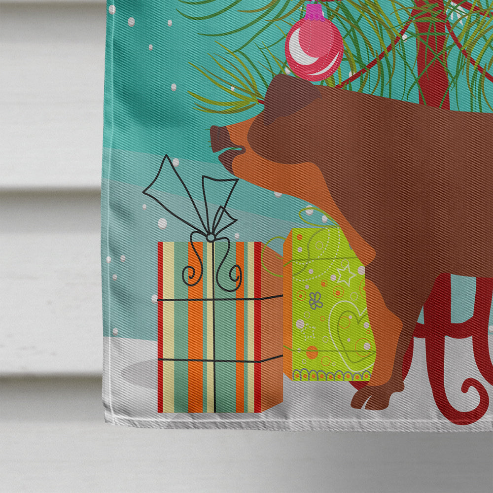Duroc Pig Christmas Flag Canvas House Size BB9309CHF  the-store.com.