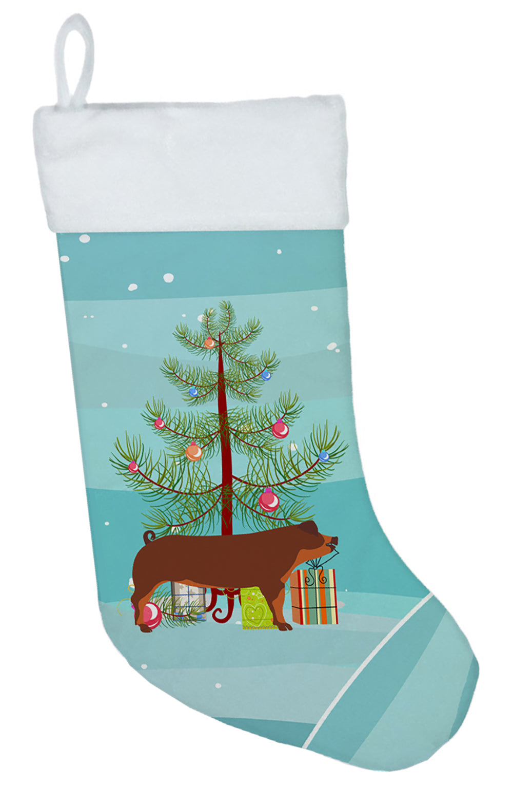 Duroc Pig Christmas Christmas Stocking BB9309CS  the-store.com.