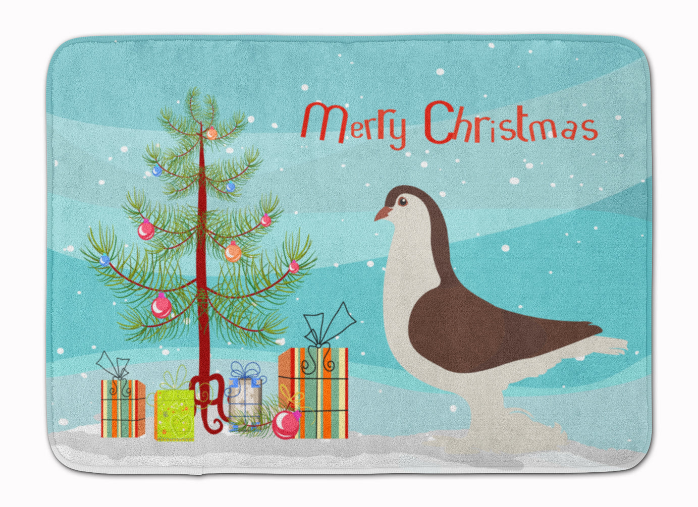 Large Pigeon Christmas Machine Washable Memory Foam Mat BB9310RUG - the-store.com