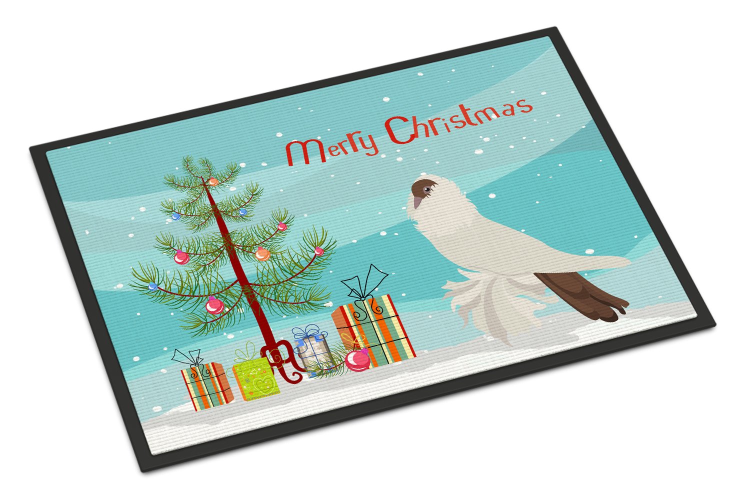 German Helmet Pigeon Christmas Indoor or Outdoor Mat 24x36 BB9311JMAT by Caroline's Treasures