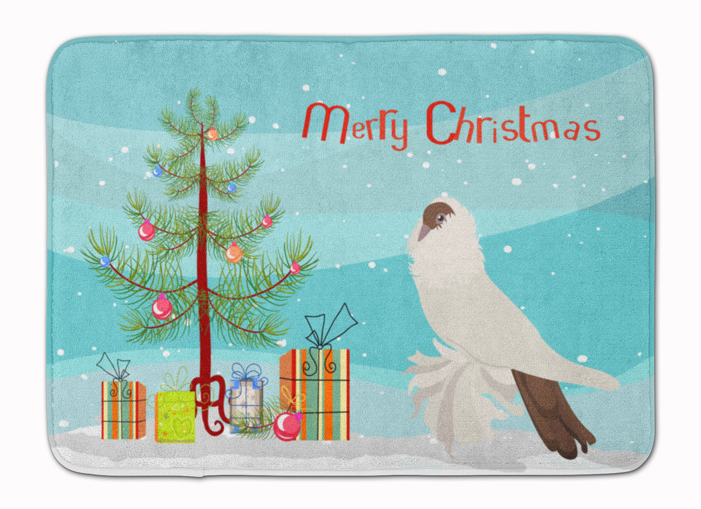 German Helmet Pigeon Christmas Machine Washable Memory Foam Mat BB9311RUG - the-store.com