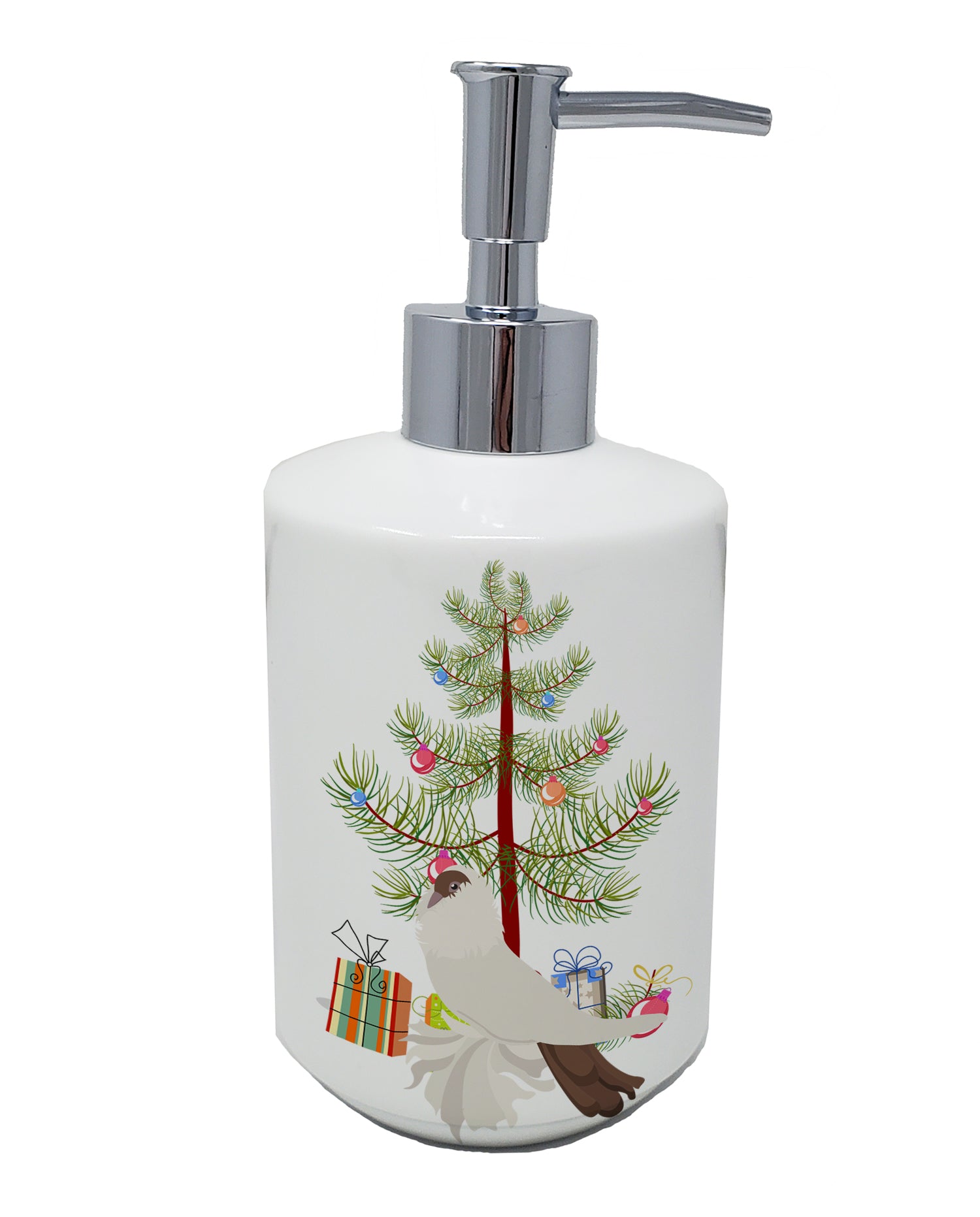 Buy this German Helmet Pigeon Christmas Ceramic Soap Dispenser