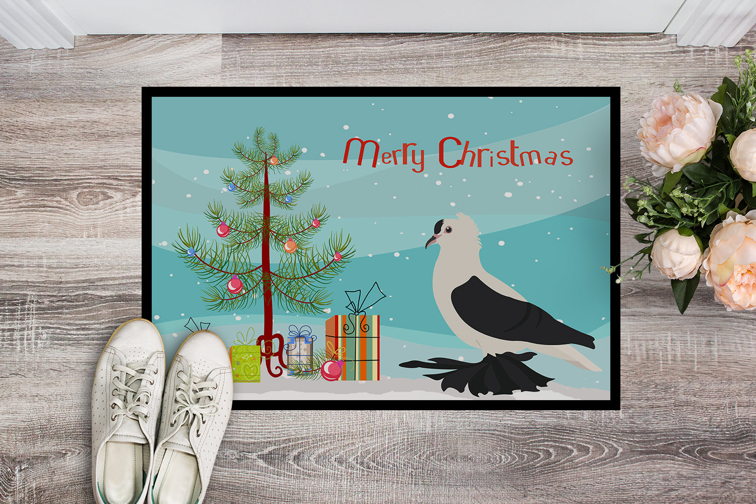 Saxon Fairy Swallow Pigeon Christmas Indoor or Outdoor Mat 18x27 BB9313MAT - the-store.com