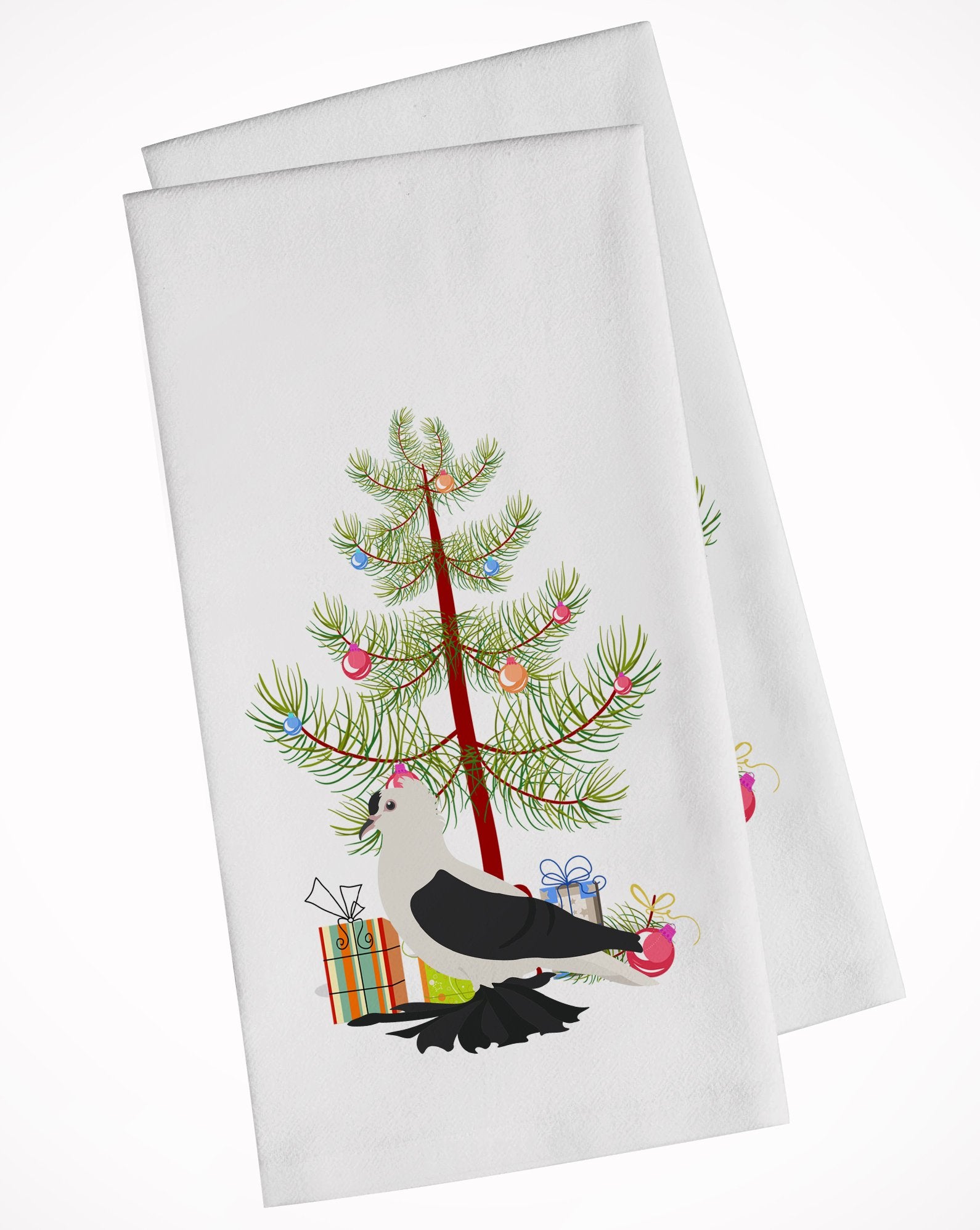 Saxon Fairy Swallow Pigeon Christmas White Kitchen Towel Set of 2 BB9313WTKT by Caroline's Treasures