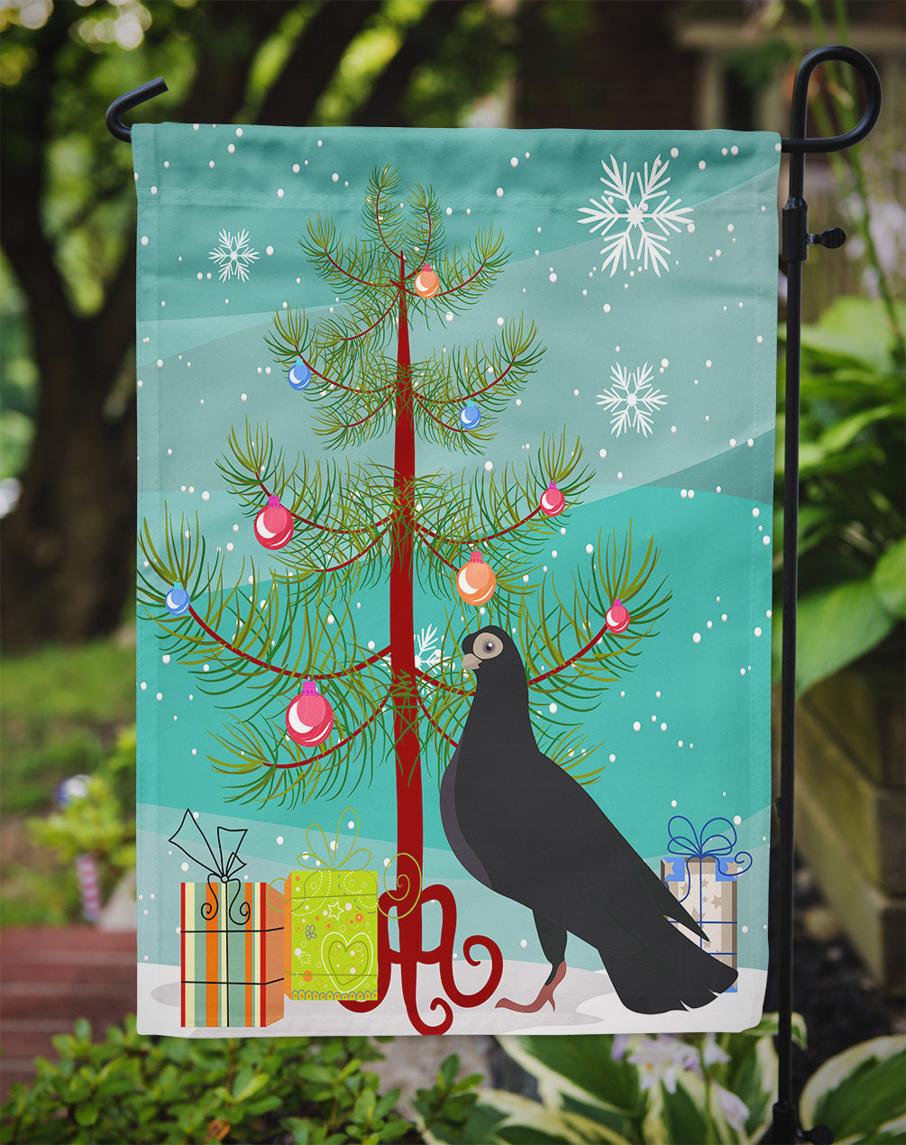 Budapest Highflyer Pigeon Christmas Flag Garden Size BB9314GF  the-store.com.