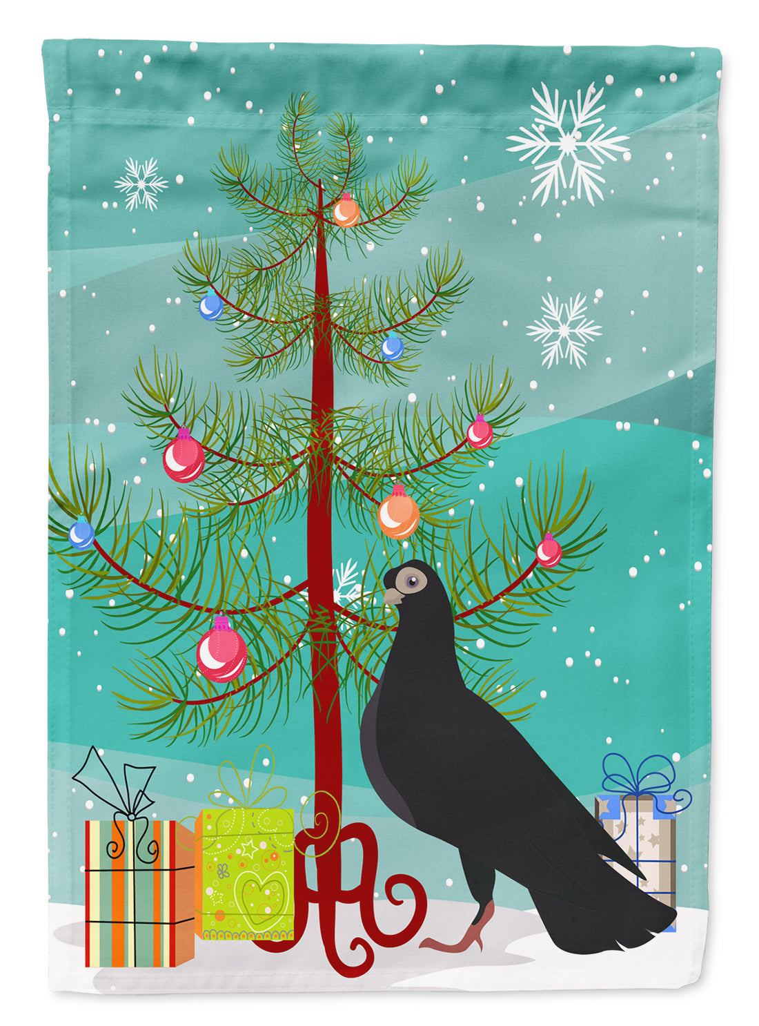 Budapest Highflyer Pigeon Christmas Flag Garden Size BB9314GF  the-store.com.