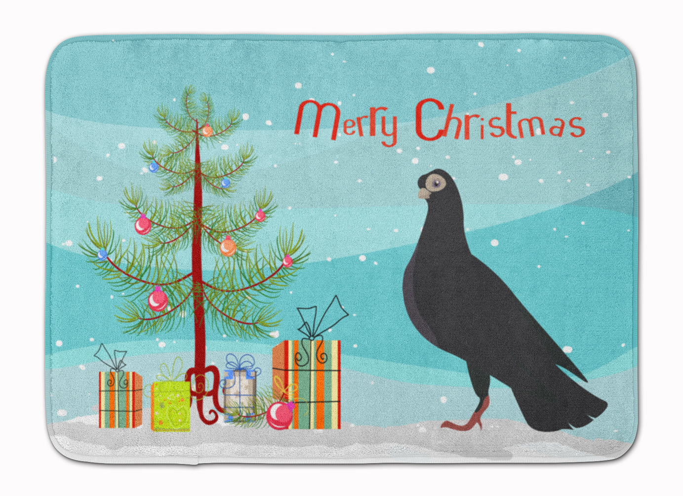 Budapest Highflyer Pigeon Christmas Machine Washable Memory Foam Mat BB9314RUG - the-store.com