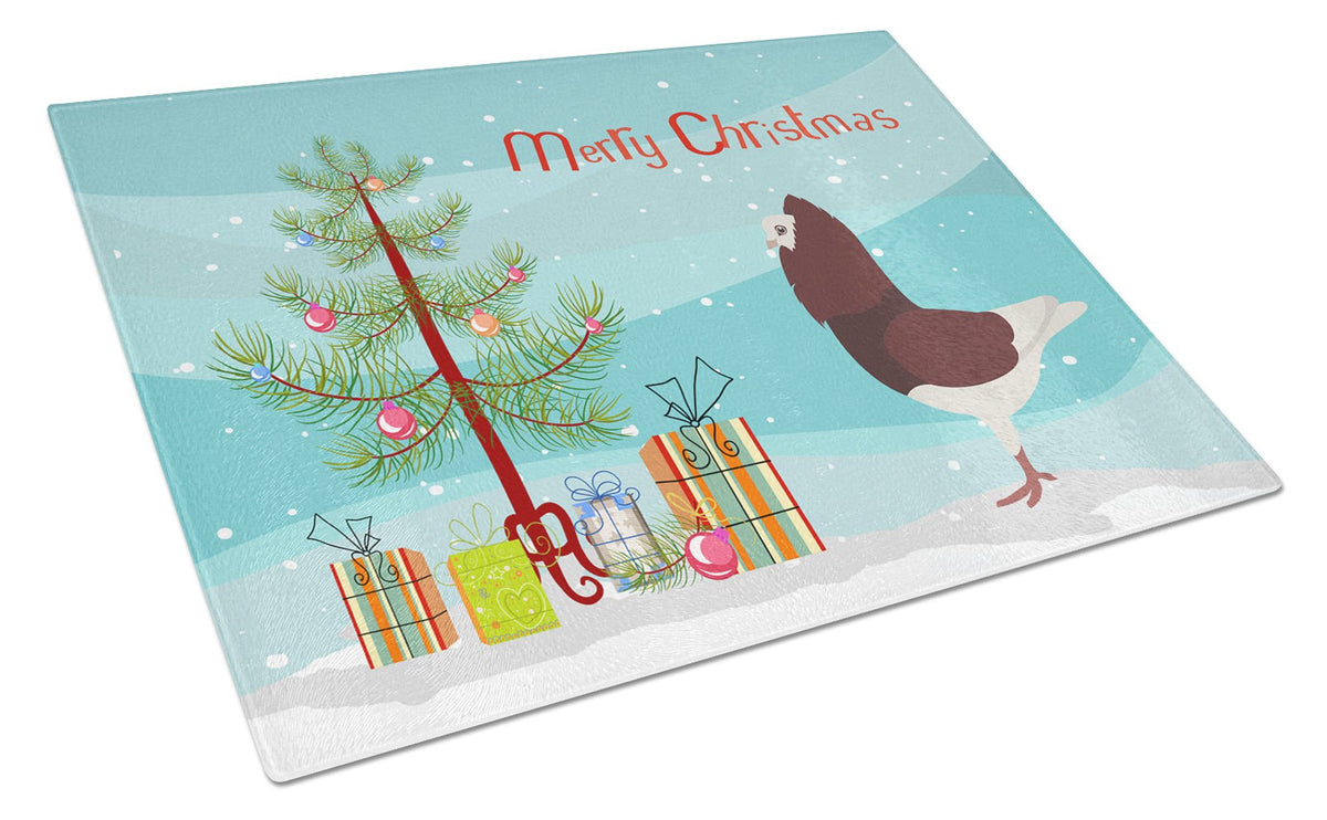 Capuchin Red Pigeon Christmas Glass Cutting Board Large BB9315LCB by Caroline&#39;s Treasures