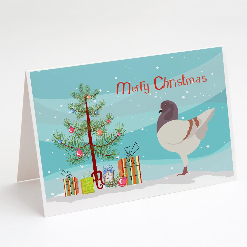 Buy this German Modena Pigeon Christmas Greeting Cards and Envelopes Pack of 8