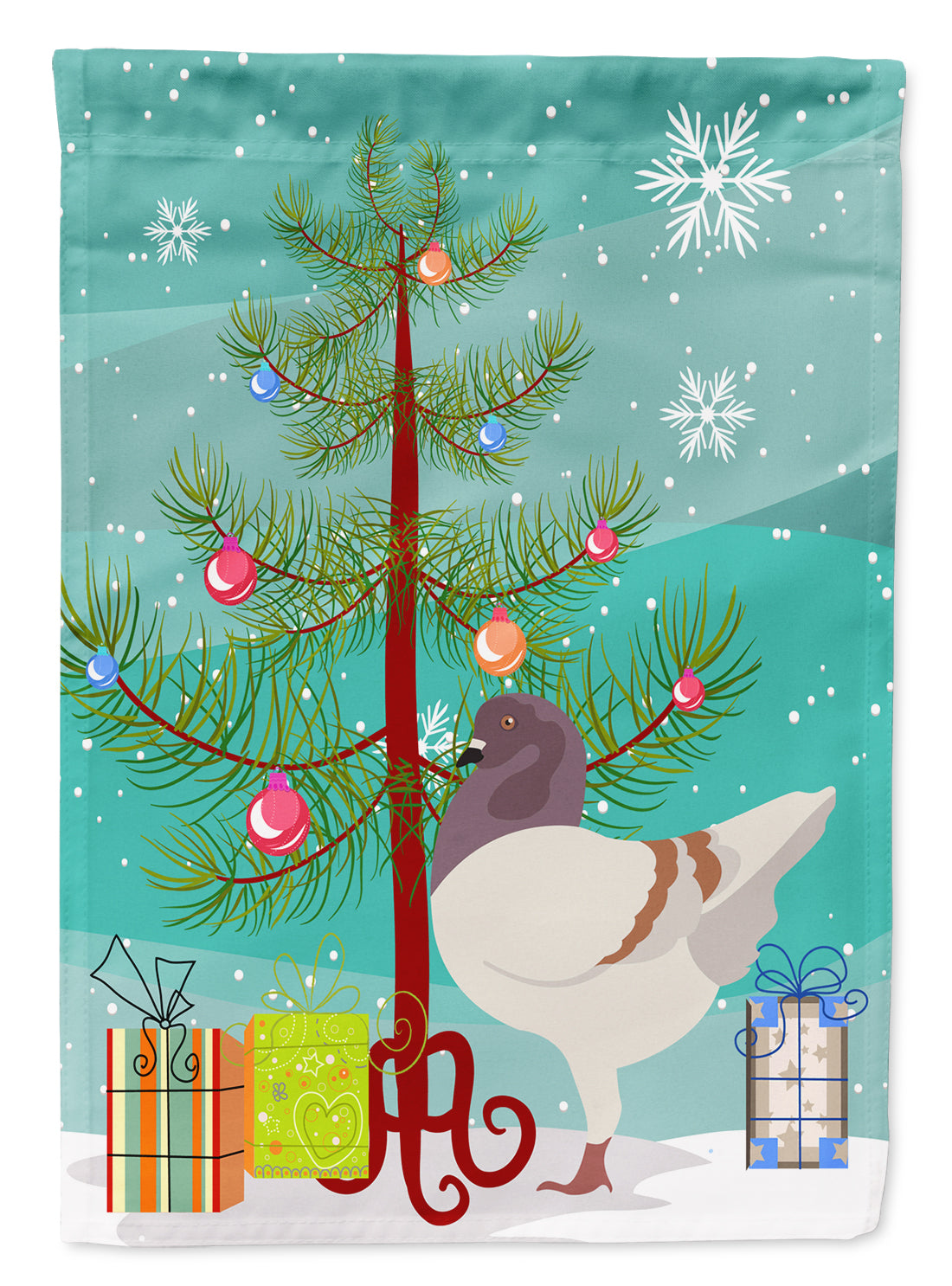 German Modena Pigeon Christmas Flag Garden Size BB9316GF  the-store.com.