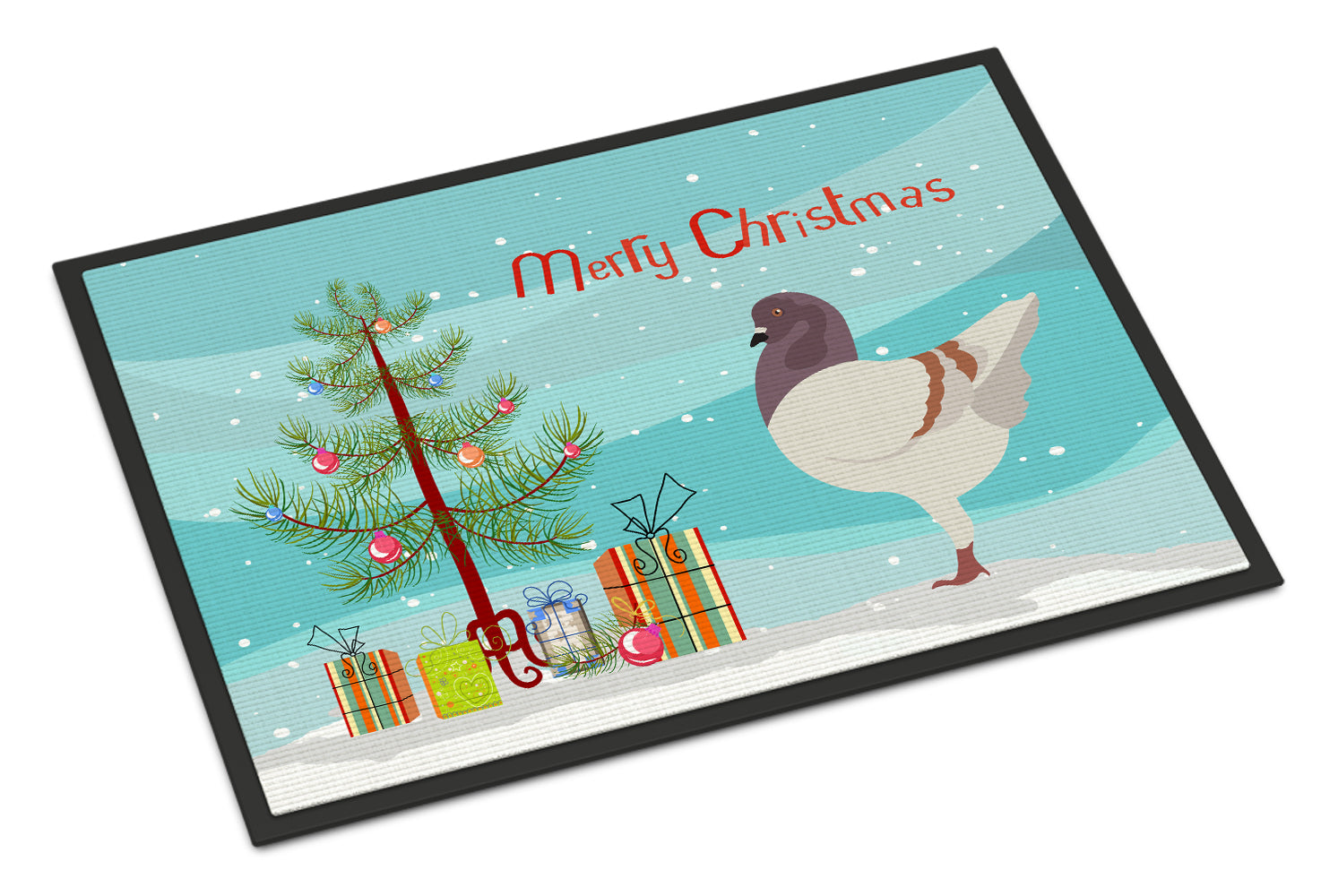 German Modena Pigeon Christmas Indoor or Outdoor Mat 18x27 BB9316MAT - the-store.com