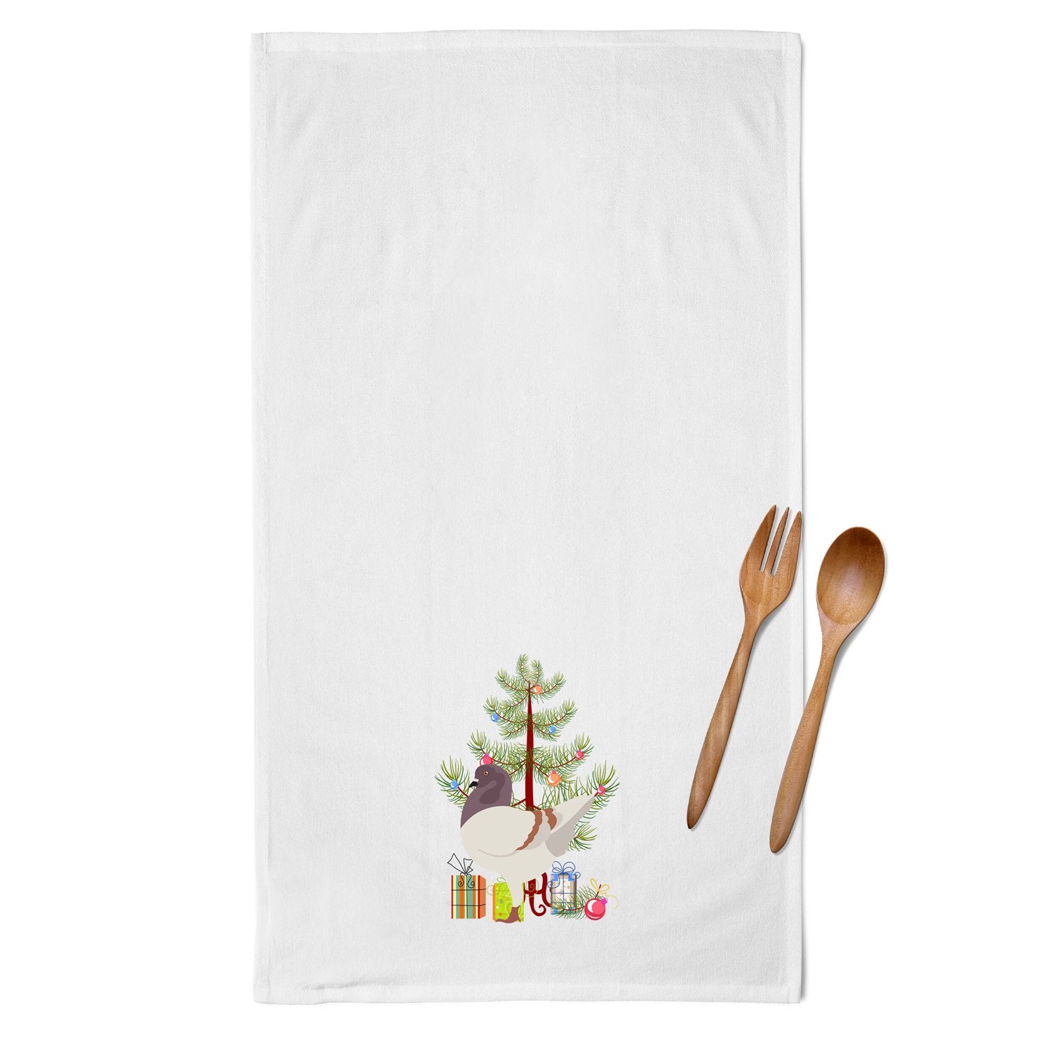 German Modena Pigeon Christmas White Kitchen Towel Set of 2 BB9316WTKT by Caroline's Treasures