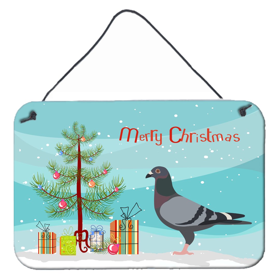 Racing Pigeon Christmas Wall or Door Hanging Prints BB9318DS812 by Caroline's Treasures