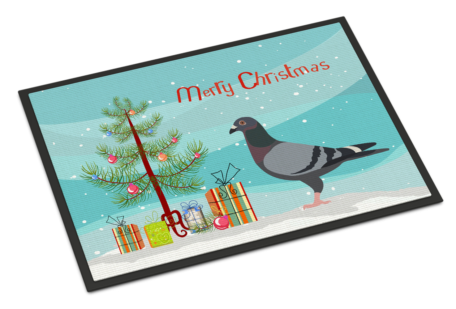 Racing Pigeon Christmas Indoor or Outdoor Mat 18x27 BB9318MAT - the-store.com