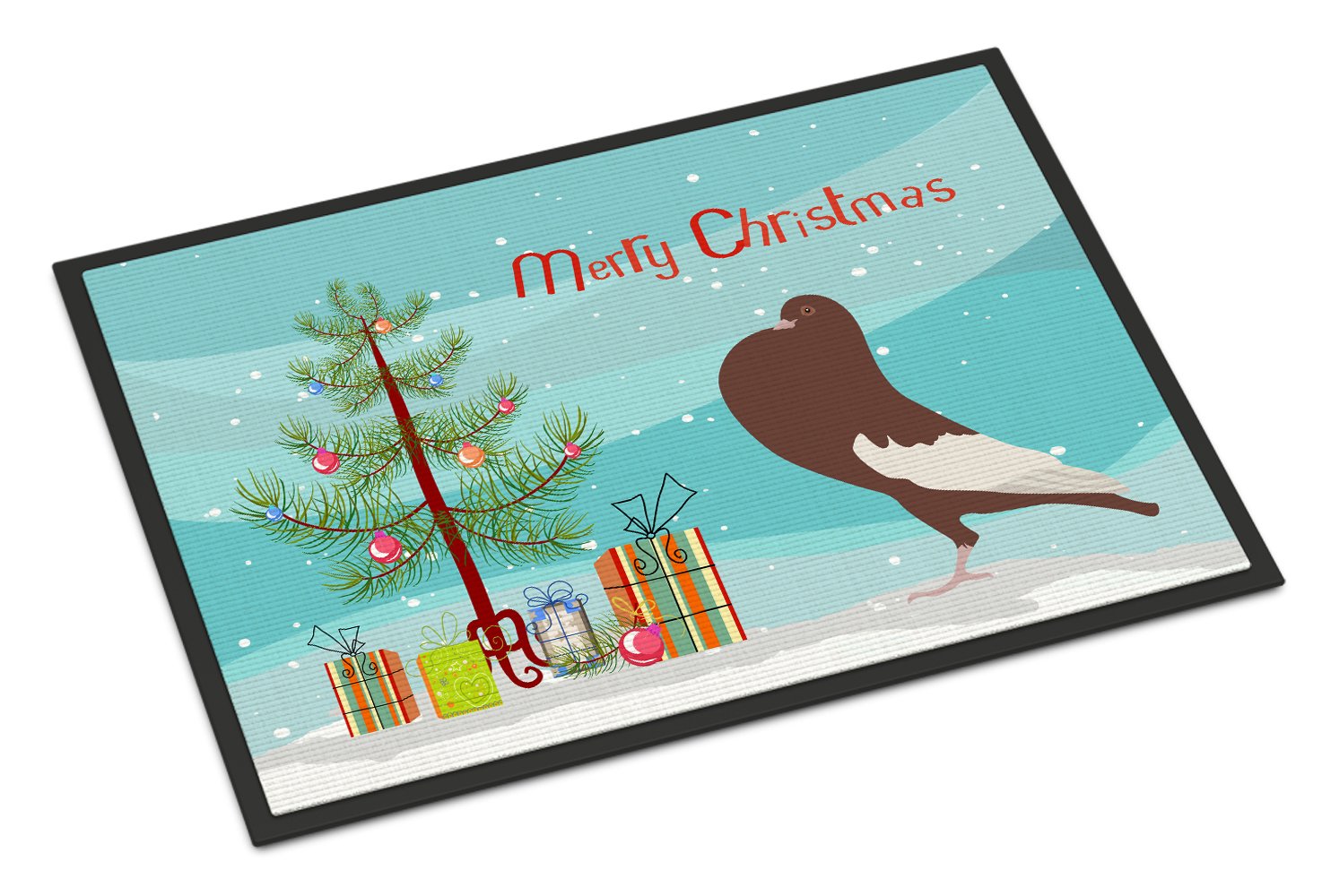 English Pouter Pigeon Christmas Indoor or Outdoor Mat 24x36 BB9321JMAT by Caroline's Treasures