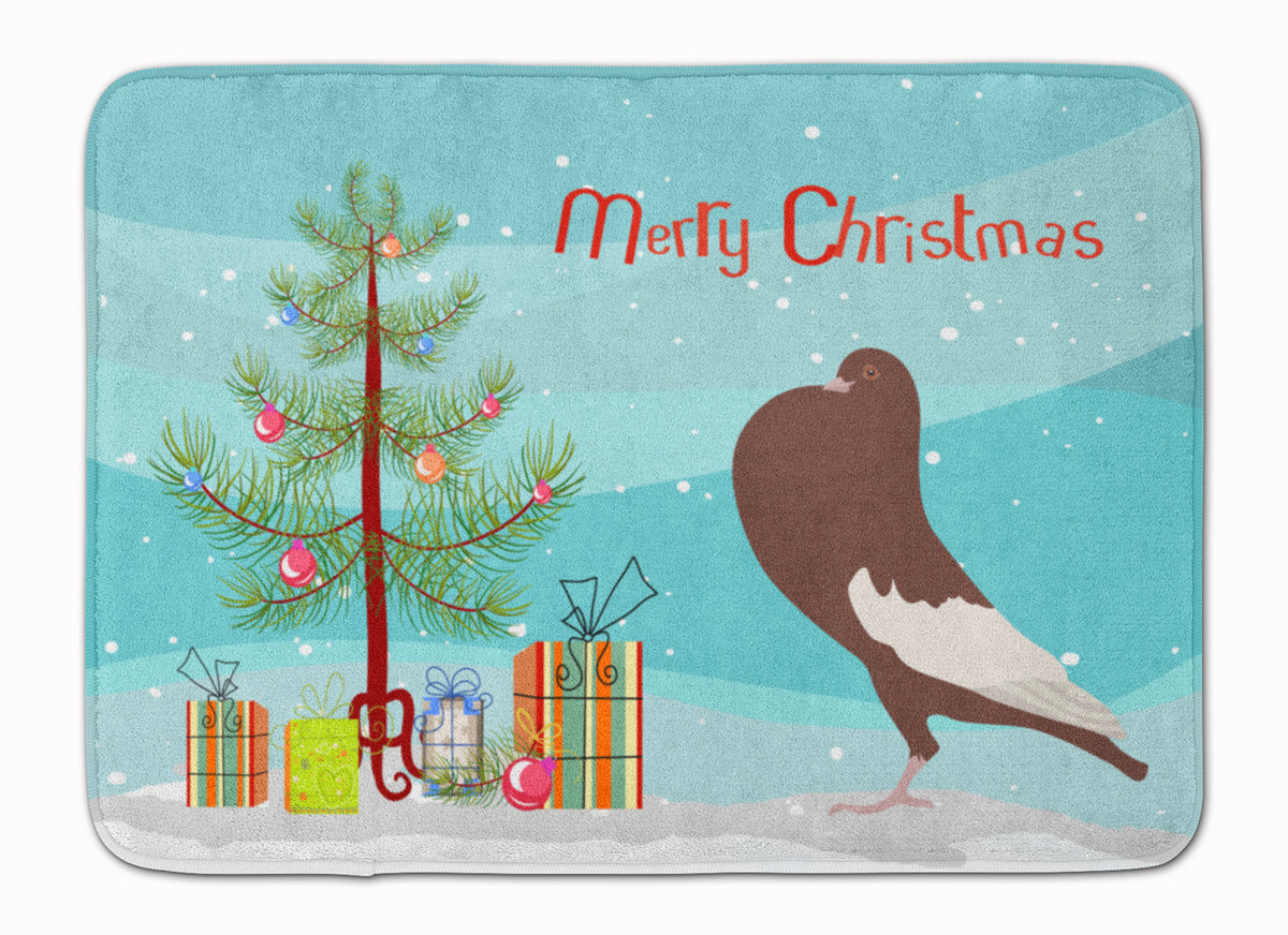 English Pouter Pigeon Christmas Machine Washable Memory Foam Mat BB9321RUG - the-store.com