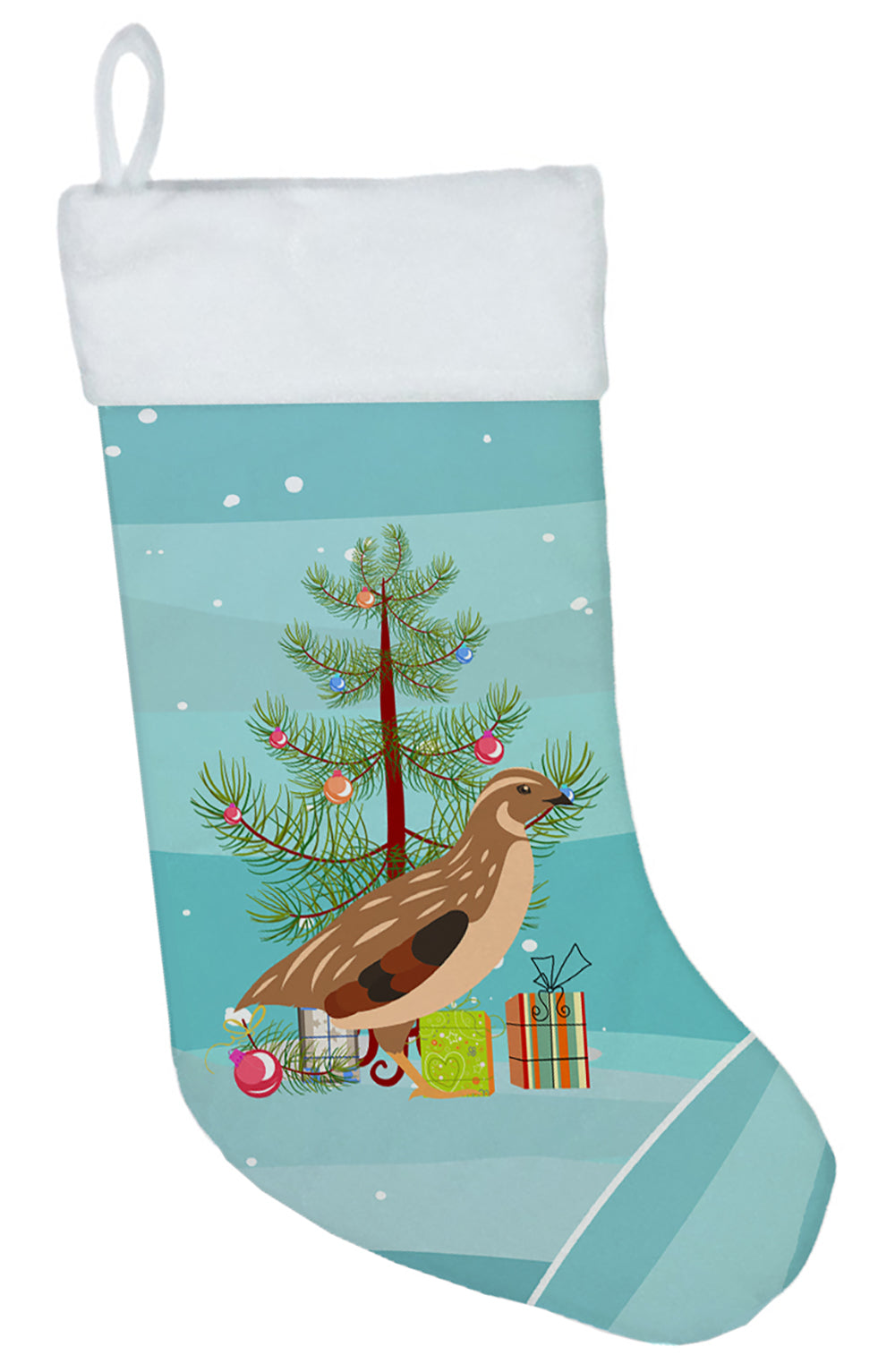 Golden Phoenix Quail Christmas Christmas Stocking BB9322CS  the-store.com.