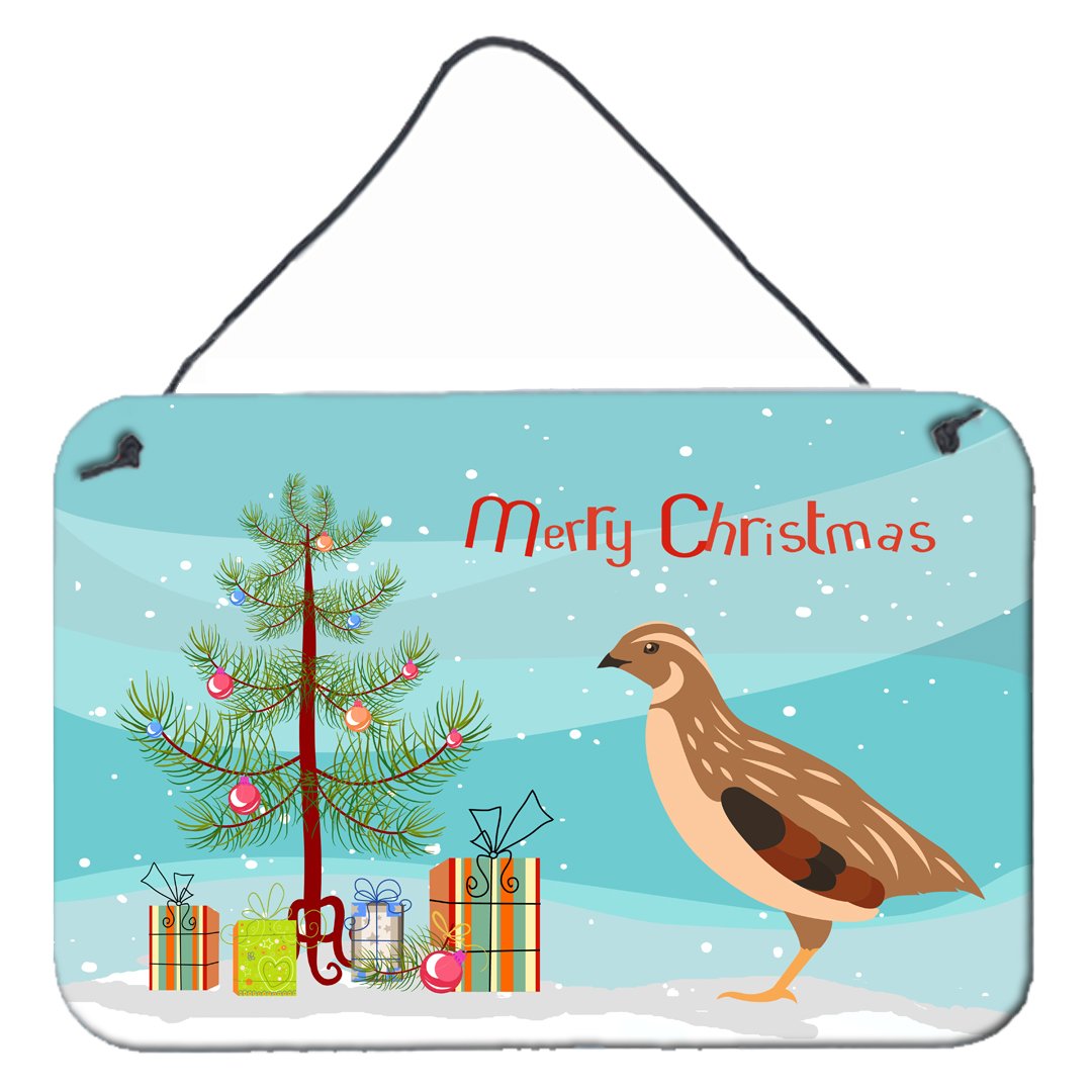 Golden Phoenix Quail Christmas Wall or Door Hanging Prints BB9322DS812 by Caroline&#39;s Treasures