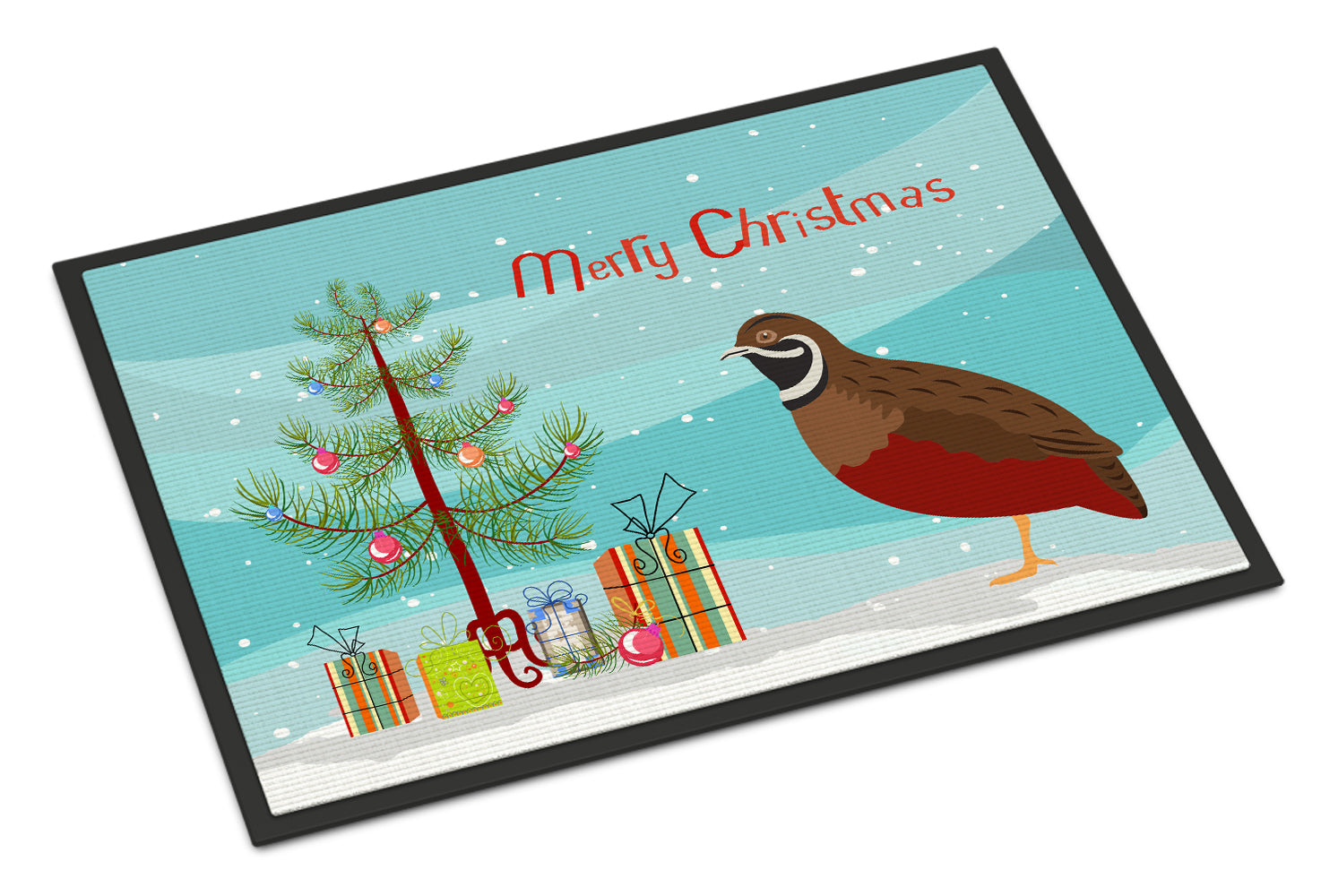 Chinese Painted or King Quail Christmas Indoor or Outdoor Mat 18x27 BB9323MAT - the-store.com