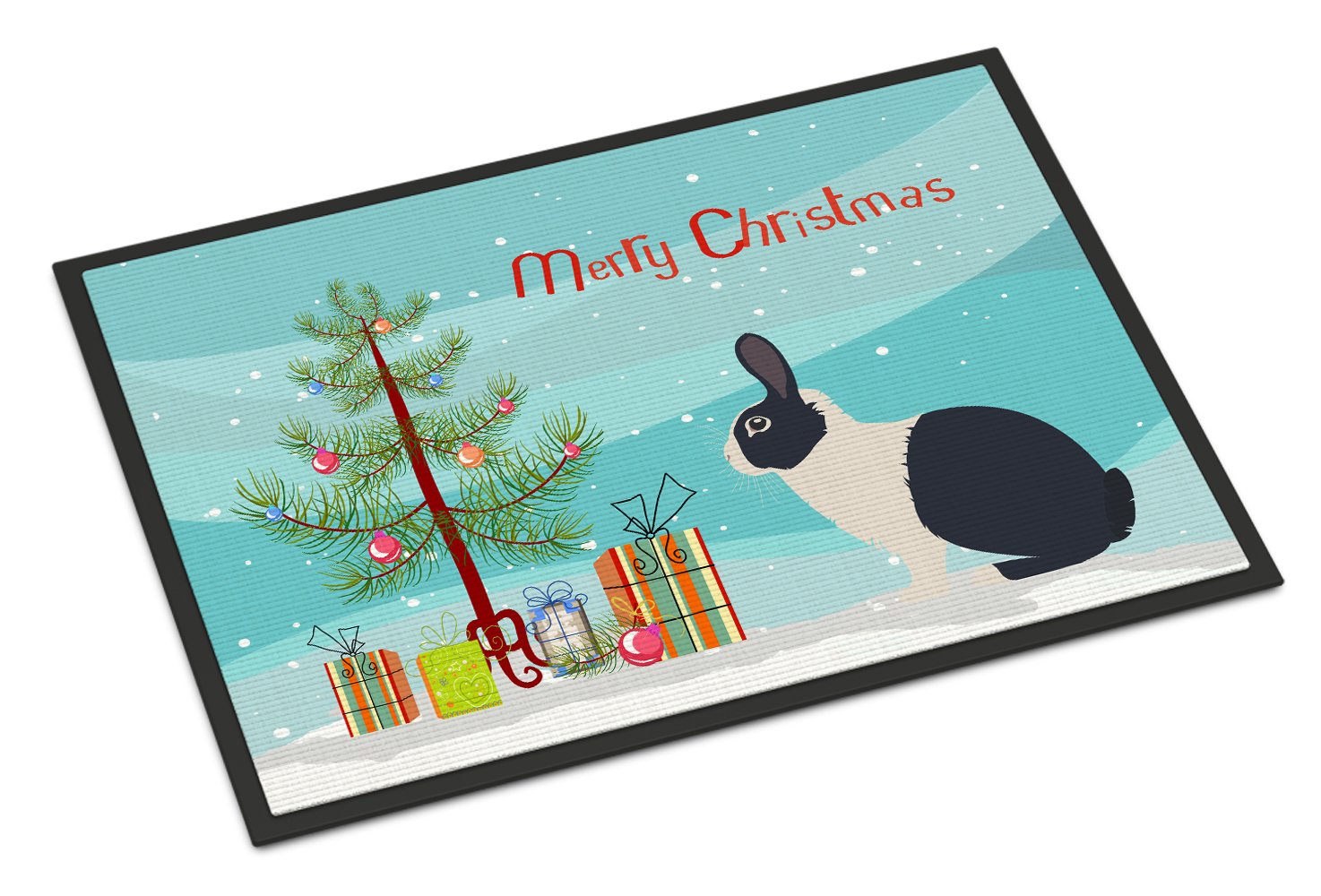 Dutch Rabbit Christmas Indoor or Outdoor Mat 24x36 BB9325JMAT by Caroline's Treasures