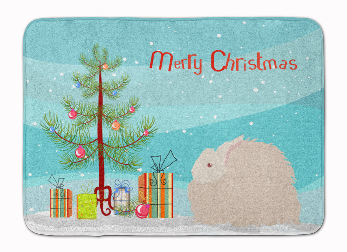 Fluffy Angora Rabbit Christmas Machine Washable Memory Foam Mat BB9326RUG - the-store.com