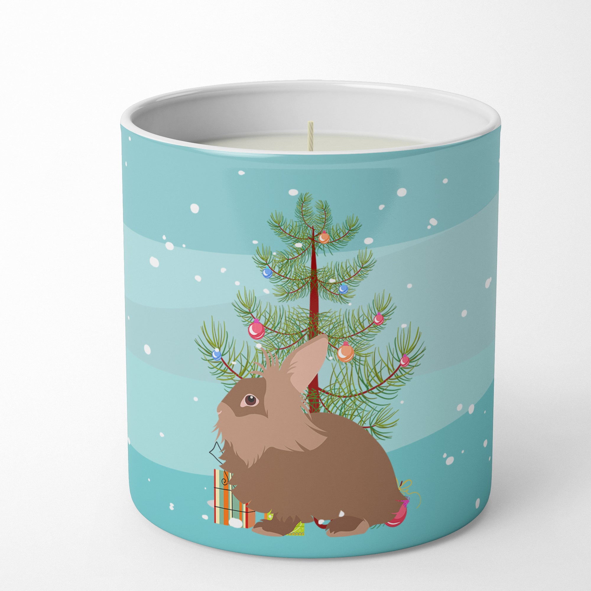 Buy this Lionhead Rabbit Christmas 10 oz Decorative Soy Candle